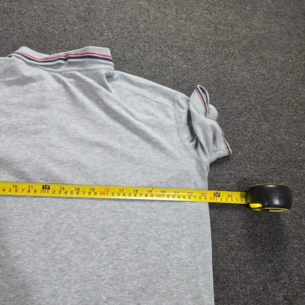 Jordan Polo Shirt Mens XL Gray Dri-FIT Jumpman Logo Short Sleeve Athletic Golf